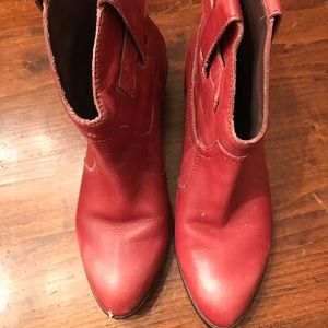 Lucky Brand Red Western Boots